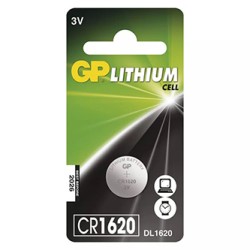GP Jednorazowa litowa baterie CR1620, 1-pack