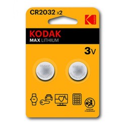 Kodak MAX Jednorazowa litowa baterie CR2032, 2-pack
