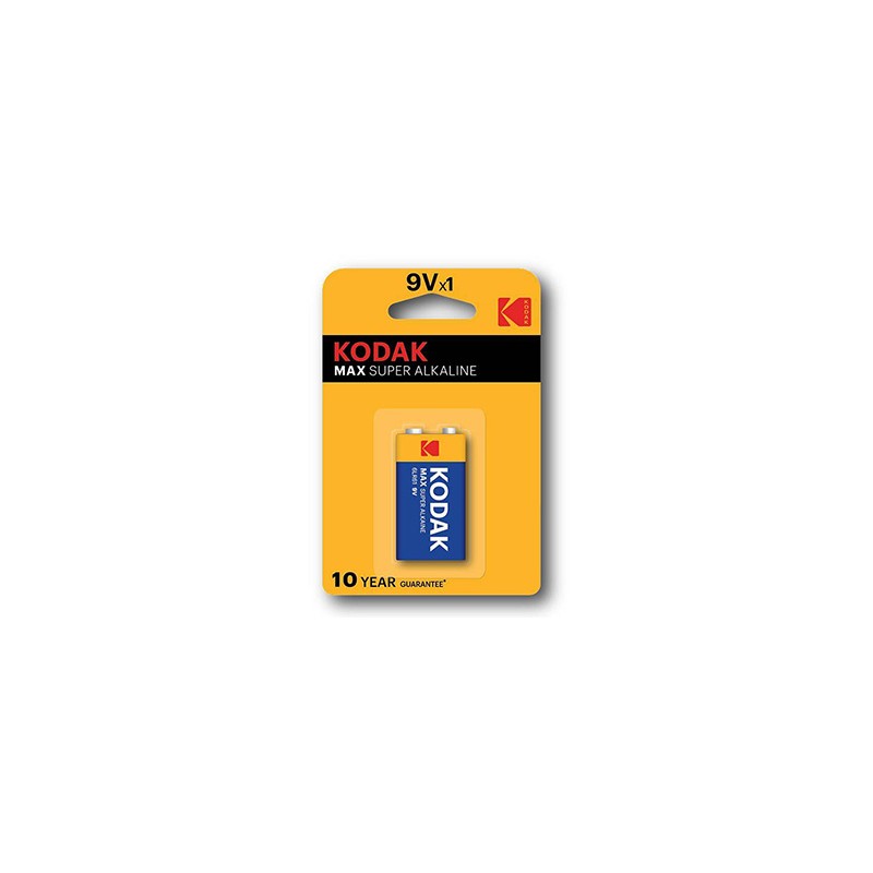 Kodak MAX SUPER Jednorazowa alkaliczna baterie 9V, 1-pack
