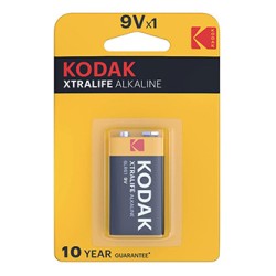 Kodak XTRALIFE Jednorazowa alkaliczna baterie 9V, 1-pack