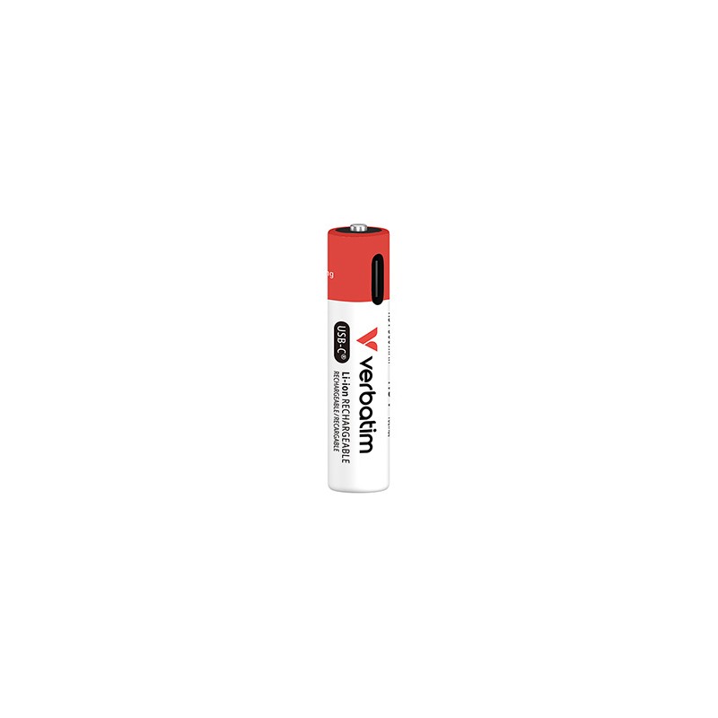 Verbatim Akumulatorki litowa akumulatorki z USB-C AAA, 4-pack, Kabel 4x USB-C