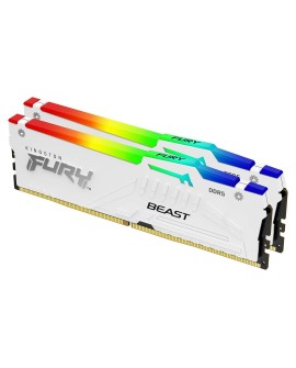 Kingston FURY DDR5 32GB (2x16GB) 6000MHz CL40 Beast White RGB XMP
