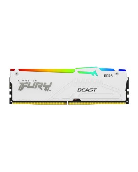 Kingston FURY DDR5 32GB (2x16GB) 6000MHz CL40 Beast White RGB XMP