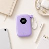Powerton ENERGY PASTEL EDITION Powerbank 10000mAh, 2x USB-C, 22.5W, zintegrowane kable, fioletowy