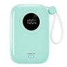 Powerton ENERGY PASTEL EDITION Powerbank 10000mAh, 2x USB-C, 22.5W, zintegrowane kable, miętowa