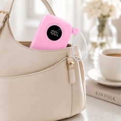 Powerton ENERGY PASTEL EDITION Powerbank 10000mAh, 2x USB-C, 22.5W, zintegrowane kable, różowa