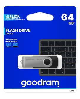 Pendrive GoodRam Twister UTS2-0640K0R11 (64GB USB 2.0 kolor czarny)
