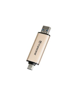 Transcend JetFlash 930C pamięć USB 128GB USB Type-A / USB Type-C 3.2 Gen 1 (3.1 Gen 1) Złoto