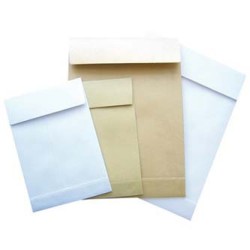 Torba na zakupy z recyklingu, B4, 250 x 353mm, biała, Krpa, cena za 1 opakowanie, 5x5szt., EOL