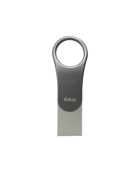 Pendrive Silicon Power Mobile C80 64GB Dual USB 3.1/Type-C Silver (SP064GBUC3C80V1S)