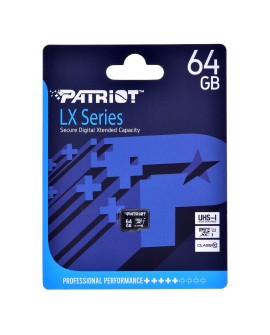 Patriot LX Series microSDHC 64GB Class 10 UHS-I