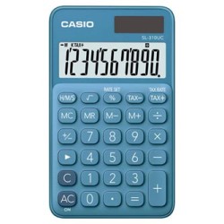Casio Kalkulator SL 310 UC BU, niebieska, 10 miejsc, podwójne zasilanie, EOL