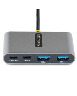 StarTech.com 5G2A2CPDB-USB-C-HUB huby i koncentratory USB 3.2 Gen 1 (3.1 Gen 1) Type-C 5000 Mbit/s Szary