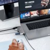 j5create JCD395 Przewodowa USB 3.2 Gen 2 (3.1 Gen 2) Type-C Szary, Biały