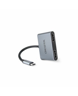 Hub Dicota USB-C Portable 4-in-1 Docking Station 4K HDMI PD 100W 2x4k HDMI/1xUSB-A/1xUSB-C  PD 100W