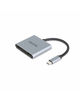 Hub Dicota USB-C Portable 4-in-1 Docking Station 4K HDMI PD 100W 2x4k HDMI/1xUSB-A/1xUSB-C  PD 100W