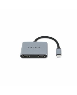 Hub Dicota USB-C Portable 4-in-1 Docking Station 4K HDMI PD 100W 2x4k HDMI/1xUSB-A/1xUSB-C  PD 100W