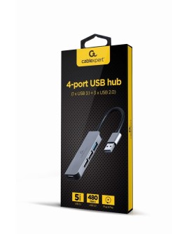 GEMBIRD HUB USB 4-PORTY (1 X USB 3.1 + 3 X USB 2.0)