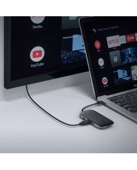 AUKEY HUB USB C CB-C71 8W1 RJ45 HDMI 4K PD 100W