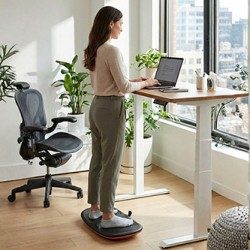 Powerton ERGO SOLEMAT Podnóżek balansujący podnóżek ergonomiczny, czarna