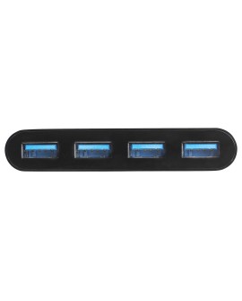 StarTech.com HB30C4AB huby i koncentratory USB 3.2 Gen 1 (3.1 Gen 1) Type-C 5000 Mbit/s Czarny