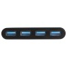 StarTech.com HB30C4AB huby i koncentratory USB 3.2 Gen 1 (3.1 Gen 1) Type-C 5000 Mbit/s Czarny
