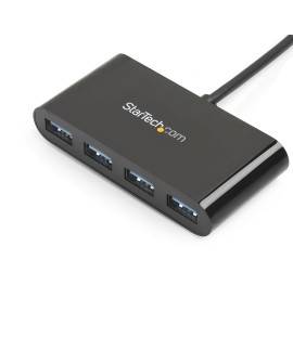 StarTech.com HB30C4AB huby i koncentratory USB 3.2 Gen 1 (3.1 Gen 1) Type-C 5000 Mbit/s Czarny
