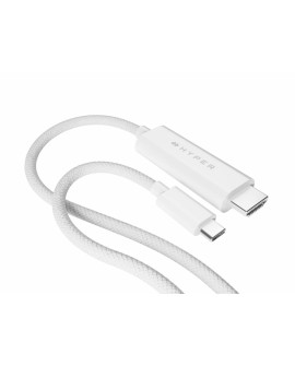 HYPER HD6007WHGL kabel HDMI 2,5 m USB-C HDMI Typu A (Standard) Biały