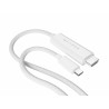 HYPER HD6007WHGL kabel HDMI 2,5 m USB-C HDMI Typu A (Standard) Biały