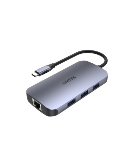UNITEK HUB USB-C N9+, USB-C, HDMI, PD 100W, SD