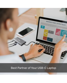 UNITEK HUB 8W1 USB3.1 TYP-C, PD 100W, D1019A