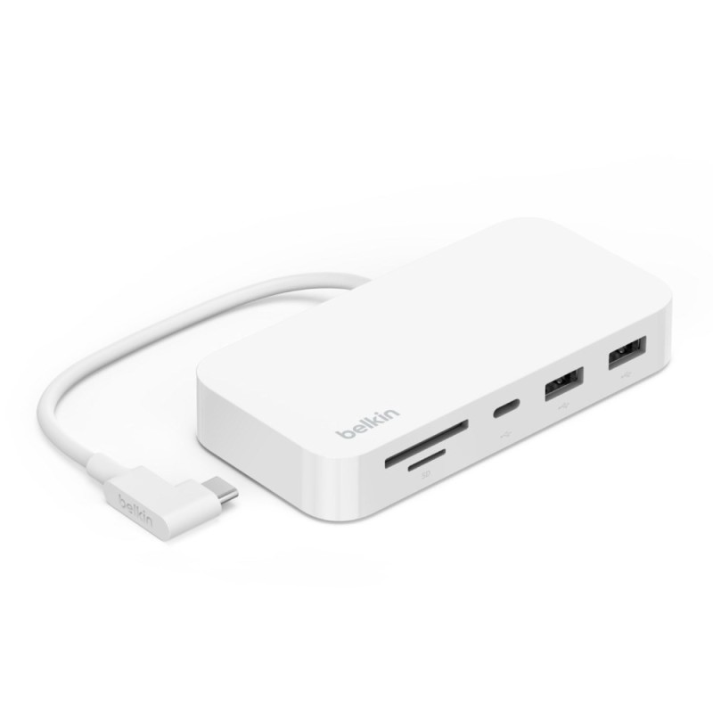 Hub Belkin Connect USB-C 6-in-1 Multiport Hub with Mount 2xUSB-A/1xUSB-C PD3.0/1xRJ45 Gigabit/1xSD Card reader/1xMicroSD Card