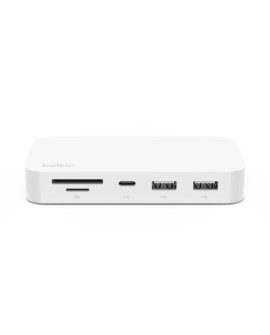 Hub Belkin Connect USB-C 6-in-1 Multiport Hub with Mount 2xUSB-A/1xUSB-C PD3.0/1xRJ45 Gigabit/1xSD Card reader/1xMicroSD Card