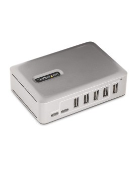 StarTech.com 10G5A2CS-USB-C-HUB huby i koncentratory USB 3.2 Gen 2 (3.1 Gen 2) Type-C 10000 Mbit/s Srebrny