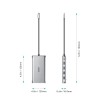 AUKEY HUB USB C CB-C78 12W1 RJ45 HDMI 4K PD 100W