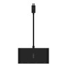Hub Belkin USB-C Multimedia Adapter 4-in-1 Core Hub 1x4k HDMI/1xVGA/1xUSB-A/1xRJ45 Gigabit Black