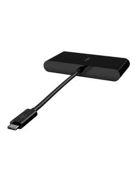 Hub Belkin USB-C Multimedia Adapter 4-in-1 Core Hub 1x4k HDMI/1xVGA/1xUSB-A/1xRJ45 Gigabit Black