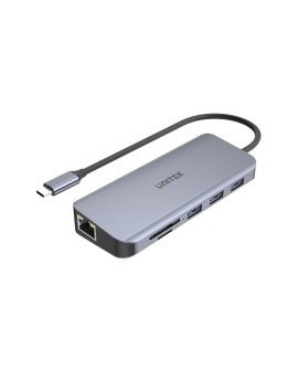 UNITEK HUB USB-C 3XUSB 3.1, PD, HDMI, SD, VGA RJ45