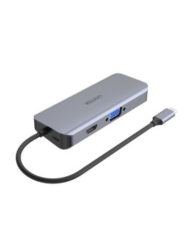 UNITEK HUB USB-C 3XUSB 3.1, PD, HDMI, SD, VGA RJ45