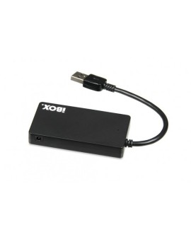 Hub IBOX USB 3.0 CZARNY 4-PORTY, SLIM IUH3F56 (4x USB 3.0 kolor czarny)