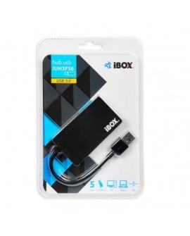 Hub IBOX USB 3.0 CZARNY 4-PORTY, SLIM IUH3F56 (4x USB 3.0 kolor czarny)