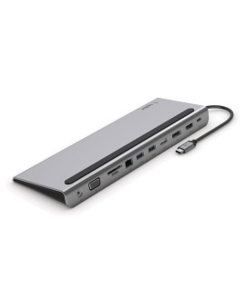 Hub Belkin Connect USB-C 11-in-1 Multiport Dock 1x4k HDMI/1xDisplayPort/1xVGA/3xUSB-A/1xUSB-C PD/1xRJ45 Gigabit/1xSD Card
