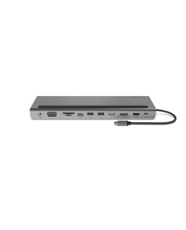Hub Belkin Connect USB-C 11-in-1 Multiport Dock 1x4k HDMI/1xDisplayPort/1xVGA/3xUSB-A/1xUSB-C PD/1xRJ45 Gigabit/1xSD Card