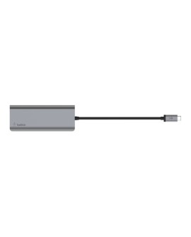 Hub Belkin Connect USB-C 6-in-1 Multiport Adapter 1x4k HDMI/2xUSB-A/1xUSB-C PD3.0/1xRJ45 Gigabit/1xCard reader Grey
