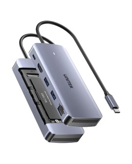 UNITEK AKTYWNY HUB USB-C 10GBPS,M.2,HDMI, PD 100W