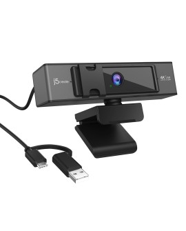j5create JVCU435 kamera internetowa 8,29 MP 3840 x 2160 px USB Czarny, Szary