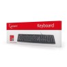 Klawiatura GEMBIRD KB-U-103-RU (USB 2.0 (US) kolor czarny)