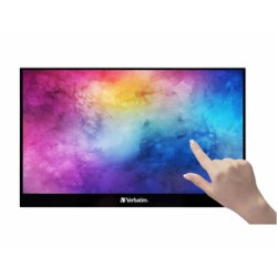 Verbatim monitor przenośny dotykowy, PMT-17, 17.3", Full HD (1920x1080), 60Hz, czarny
