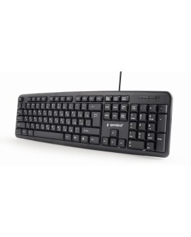 Klawiatura GEMBIRD KB-U-103-RU (USB 2.0 (US) kolor czarny)