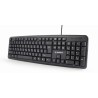 Klawiatura GEMBIRD KB-U-103-RU (USB 2.0 (US) kolor czarny)
